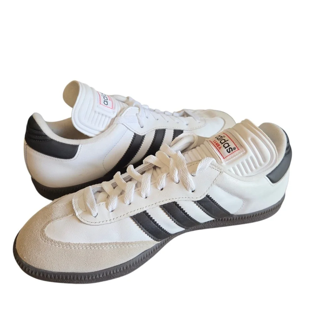 Adidas Samba Classic White Black Gum Men Indoor Soccer Shoes 034563